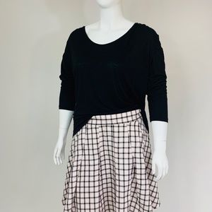 Pink Plaid short skirt by Torrid